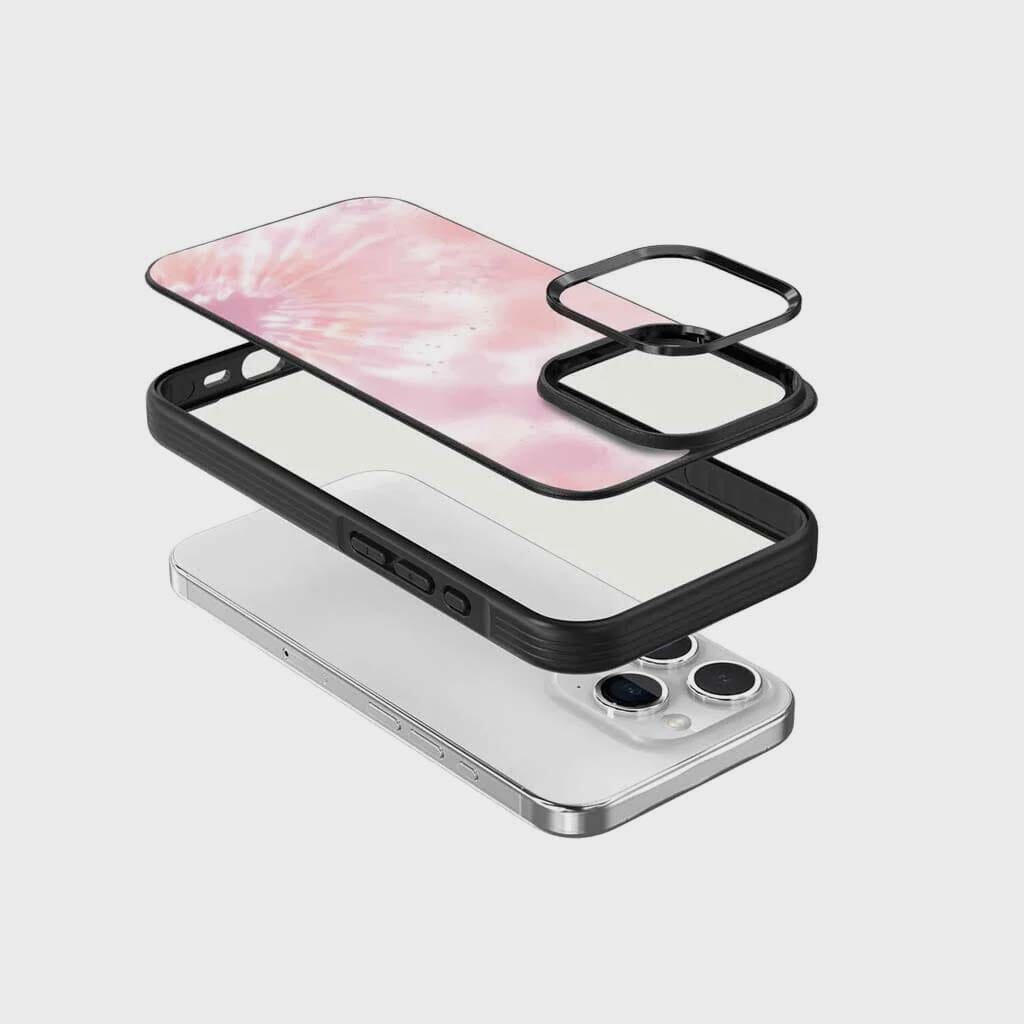 iPhone 15 Pro Max Case With MagSafe - Pink Tie Dye