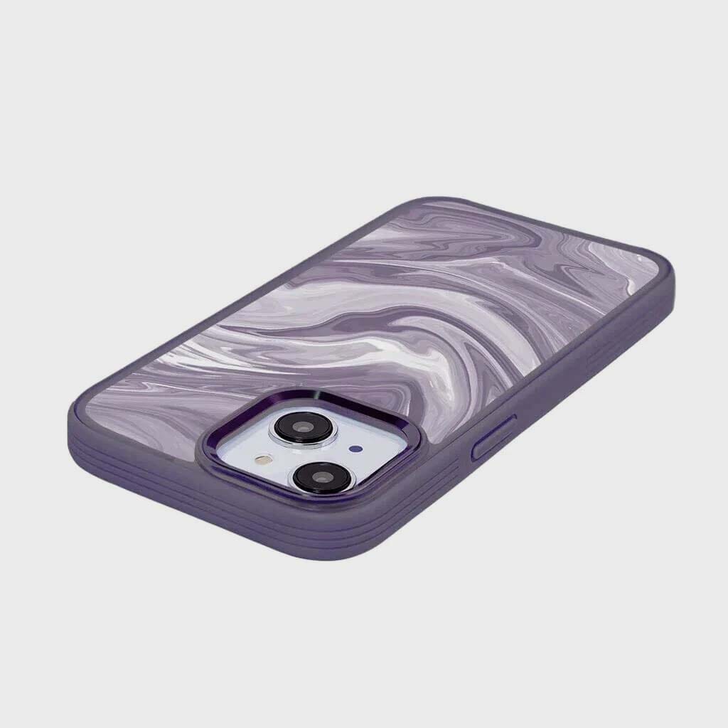 iPhone 15 Case With MagSafe - Purple Swirl