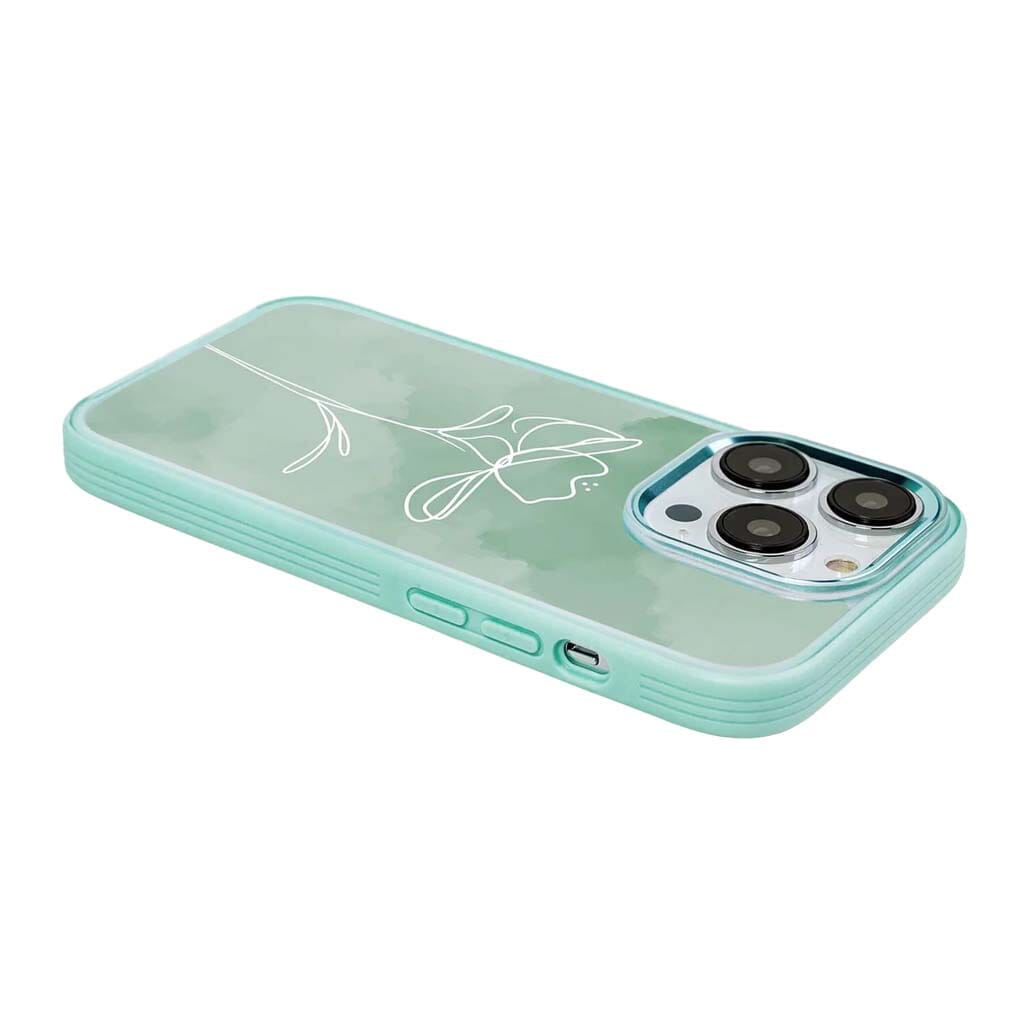 iPhone 15 Pro Case With MagSafe - Green Flower