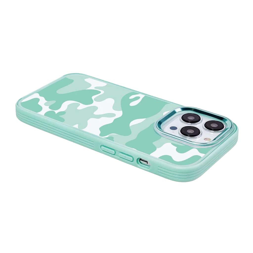 MagSafe iPhone 14 Pro Teal Camo Case