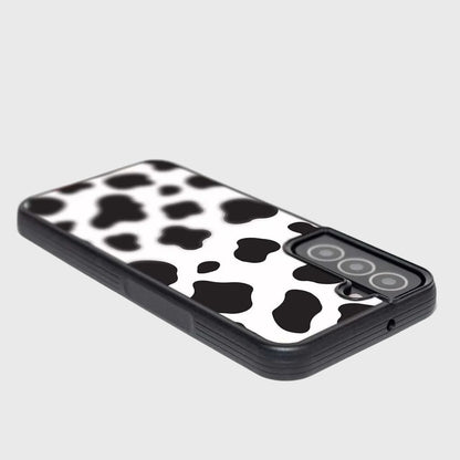 Black Cow Print Samsung Galaxy S22 Plus Case