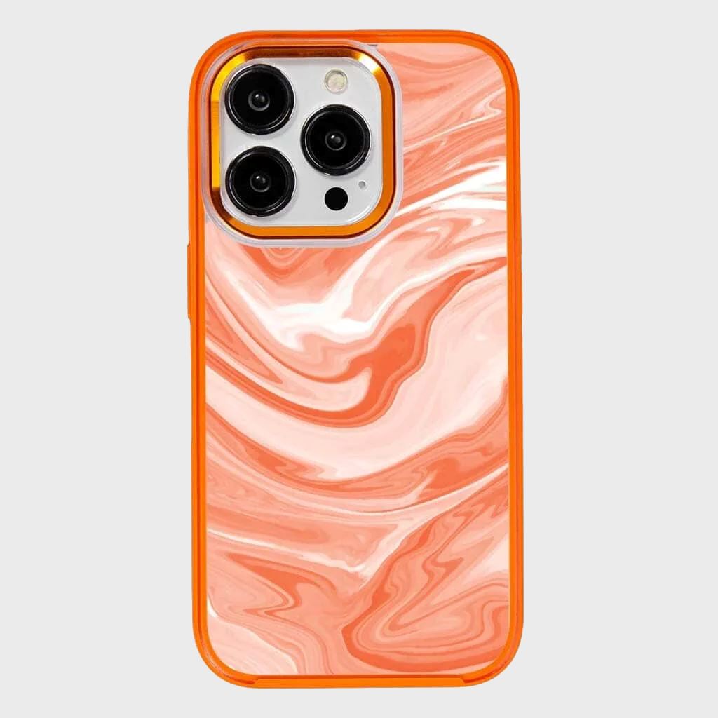 MagSafe iPhone 14 Pro Max Orange Swirl Case