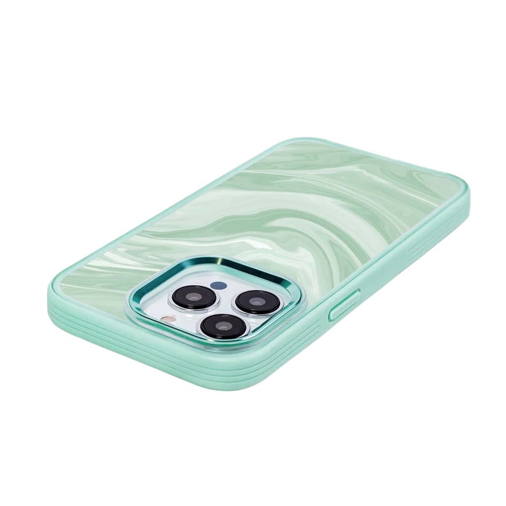 MagSafe iPhone 14 Pro Teal Swirl Case