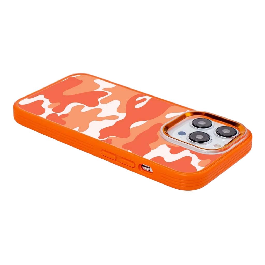 MagSafe iPhone 14 Pro Orange Camo Case