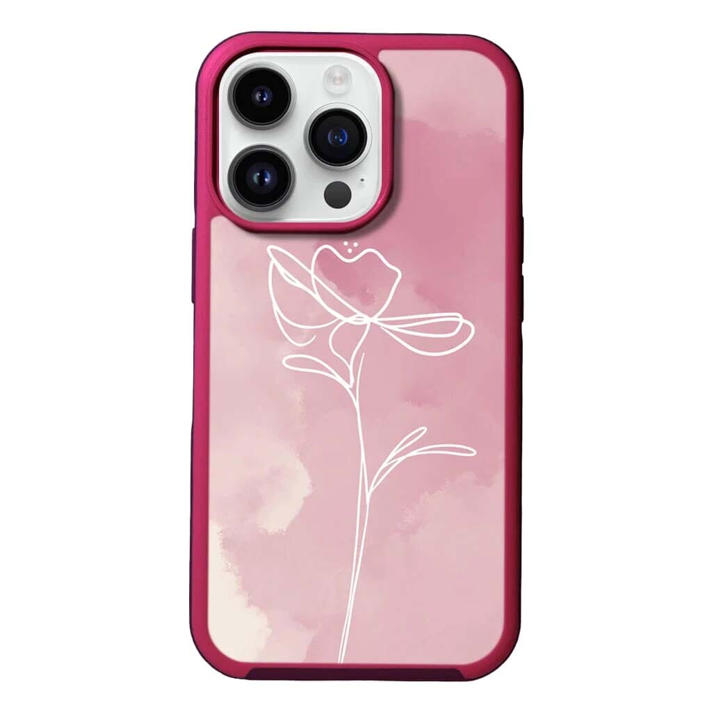 MagSafe iPhone 14 Pro Max Pink Flower Case