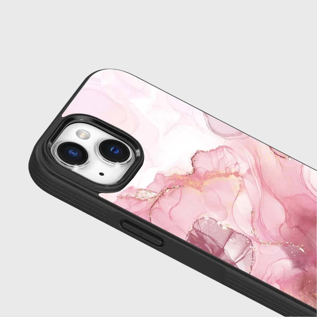 iPhone 15 Case With MagSafe - Pink Marble