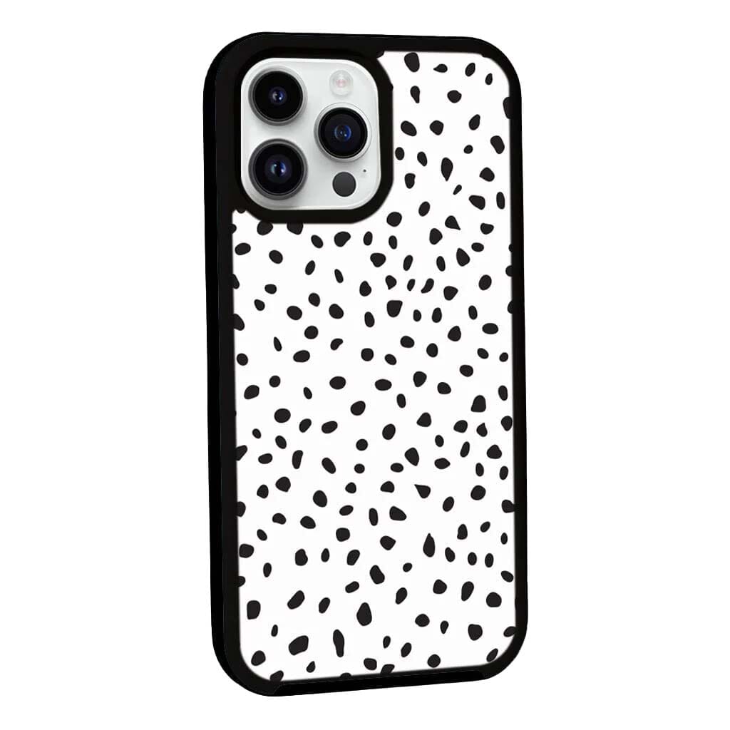 MagSafe iPhone 13 Pro Max White Polka Dots Case