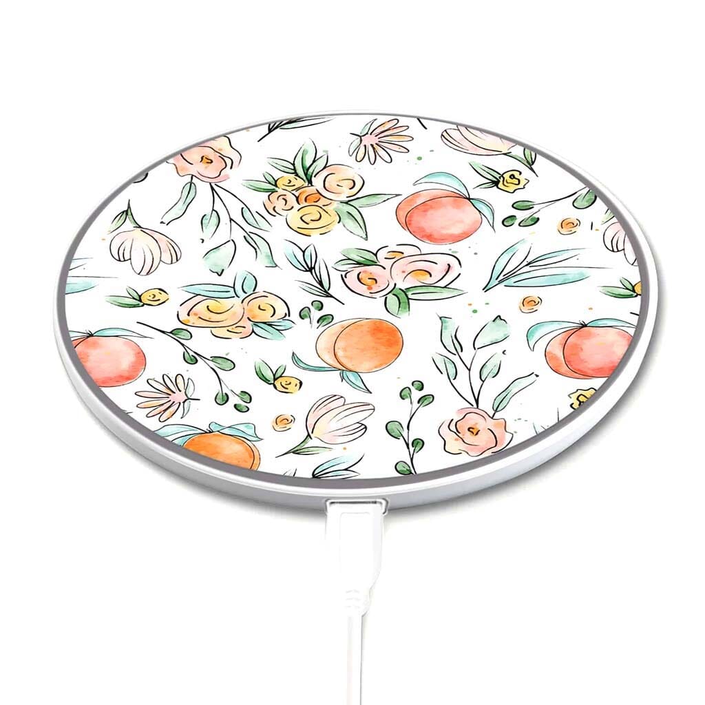 Peachy Fruit Pattern - Wireless Charging Pad