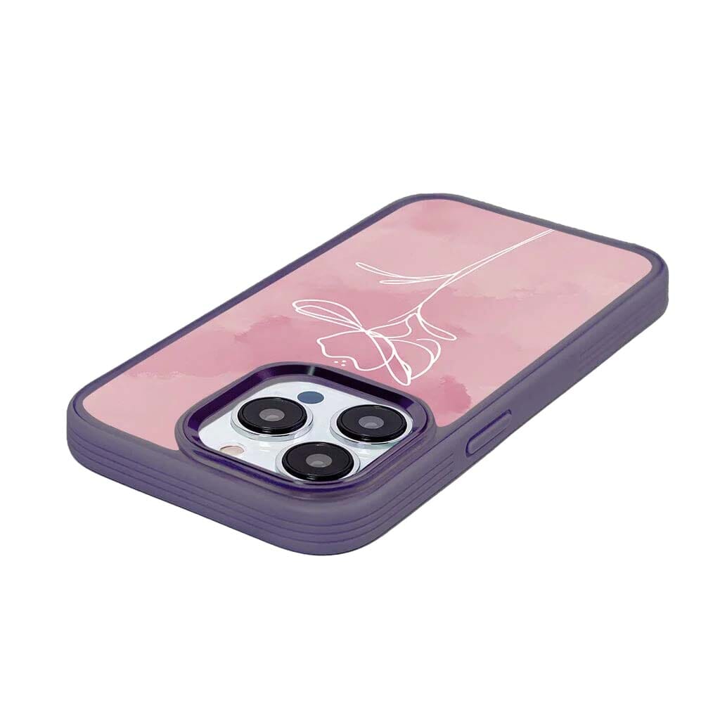 iPhone 15 Pro Case With MagSafe - Pink Flower