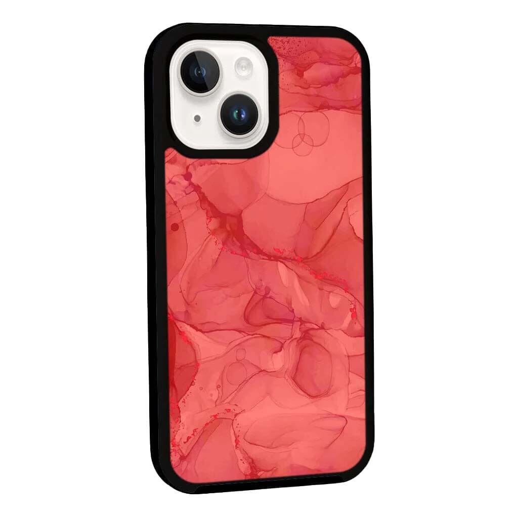 MagSafe iPhone 14 Red Marble Case