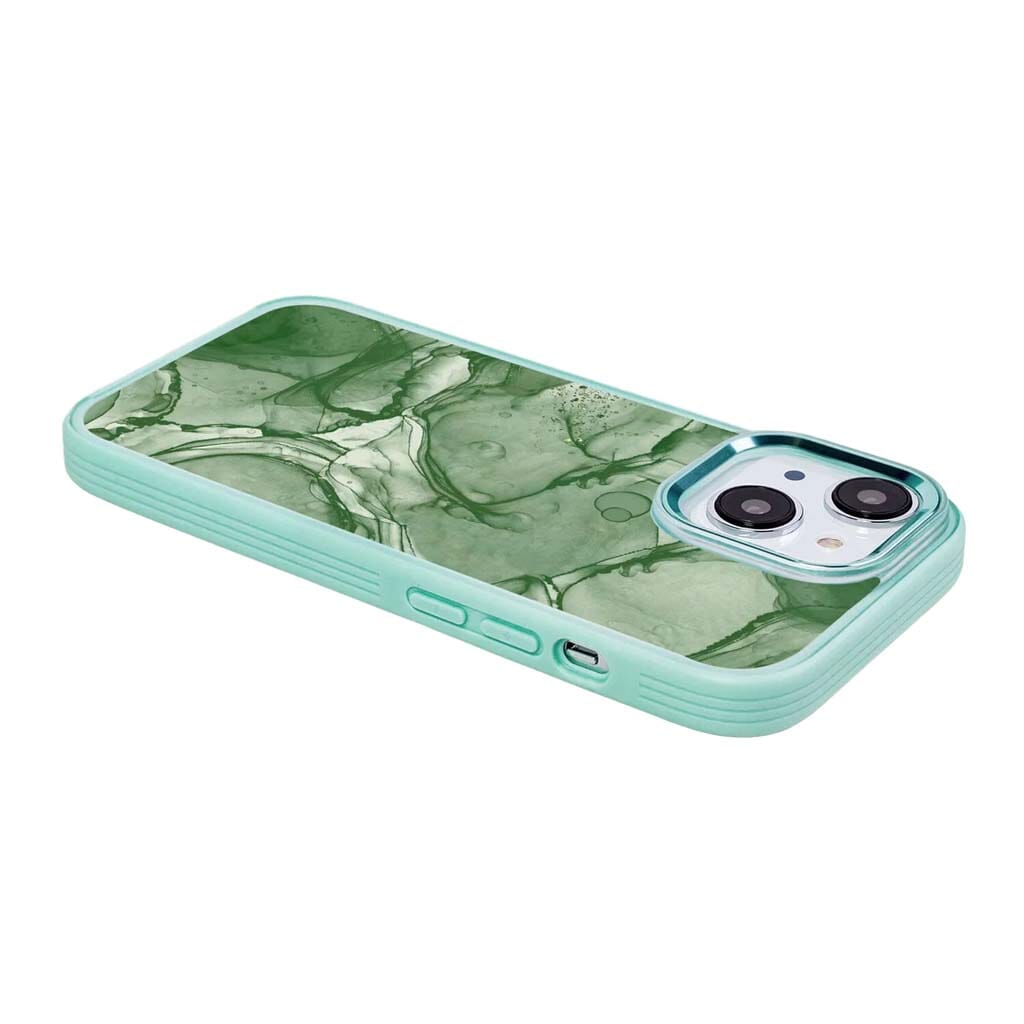 MagSafe iPhone 14 Plus Green Marble Case