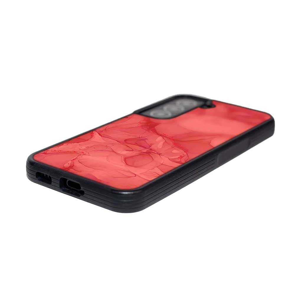 Red Samsung Galaxy S22 Marble Case
