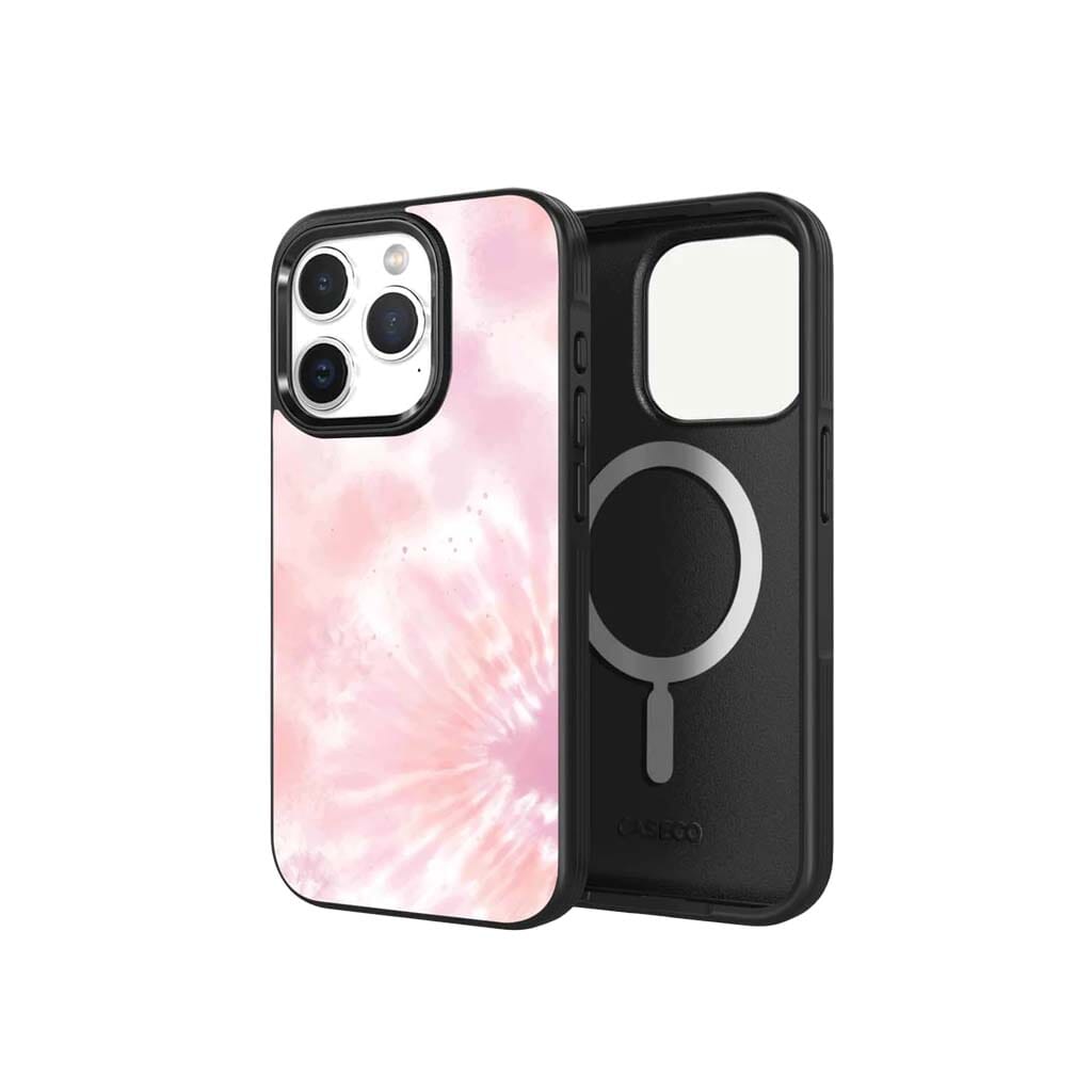iPhone 15 Pro Max Case With MagSafe - Pink Tie Dye