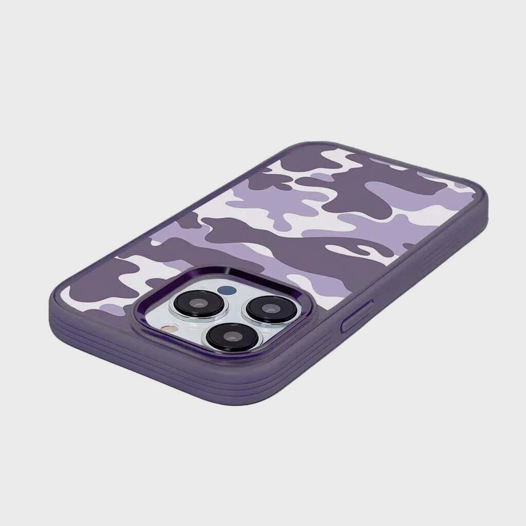 iPhone 15 Pro Case With MagSafe - Purple Camo