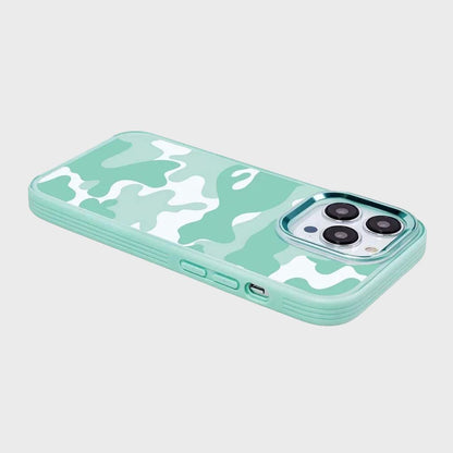 MagSafe iPhone 14 Pro Teal Camo Case