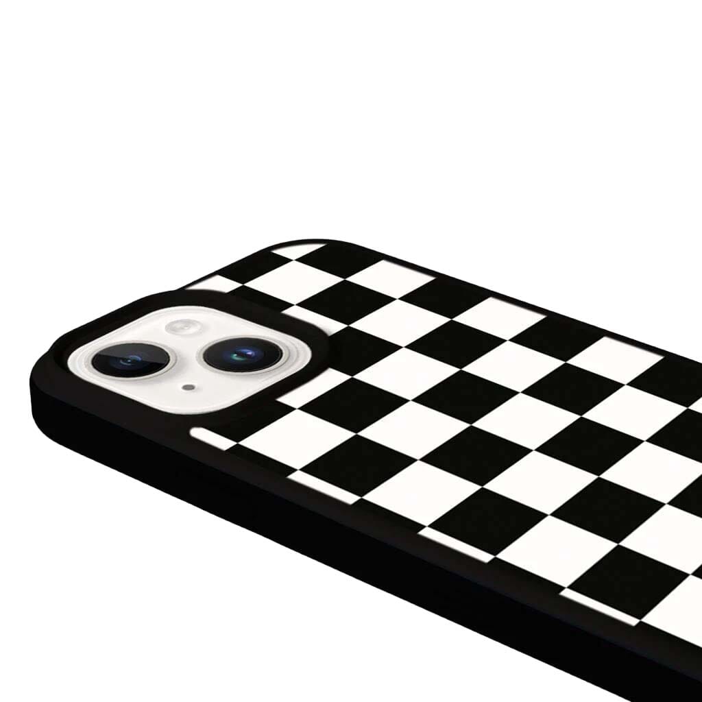MagSafe iPhone 13 Black Checkerboard Print Case
