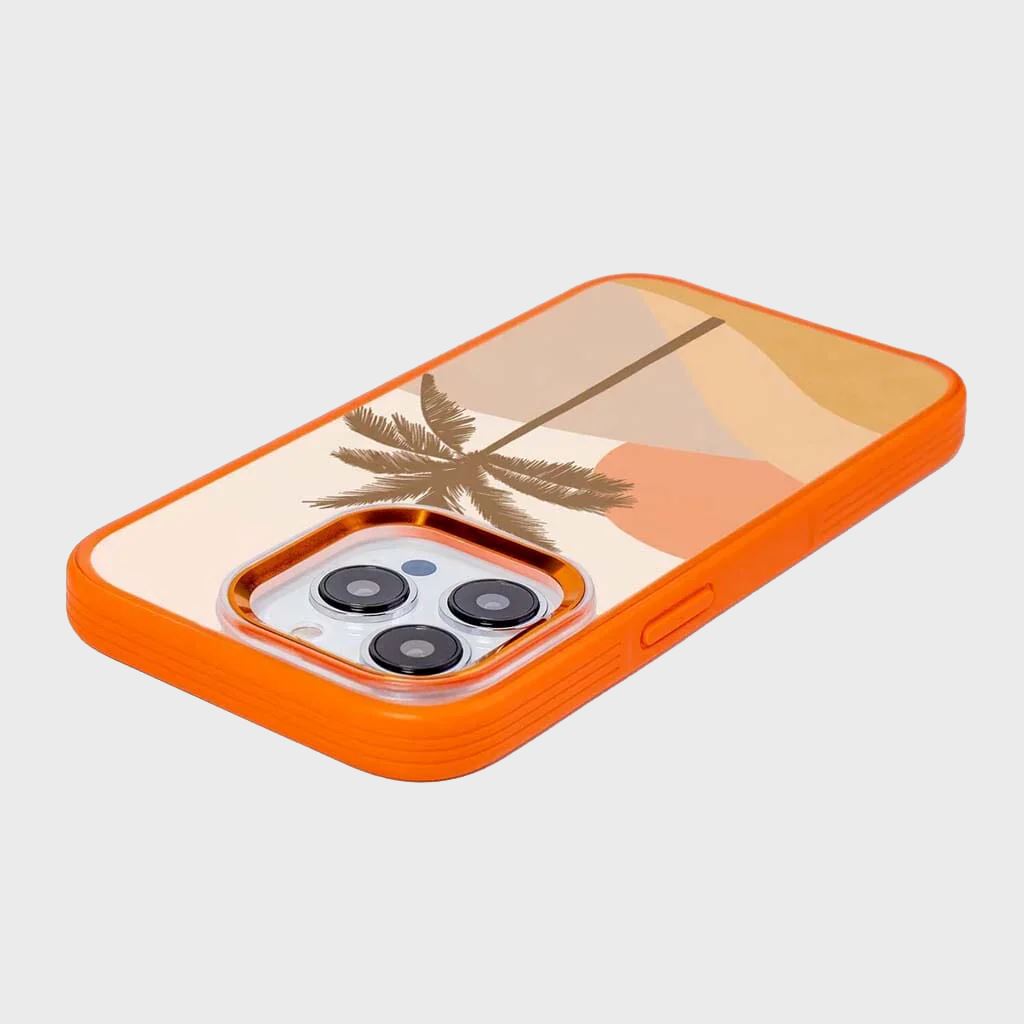 MagSafe iPhone 14 Pro Orange Leaf Case