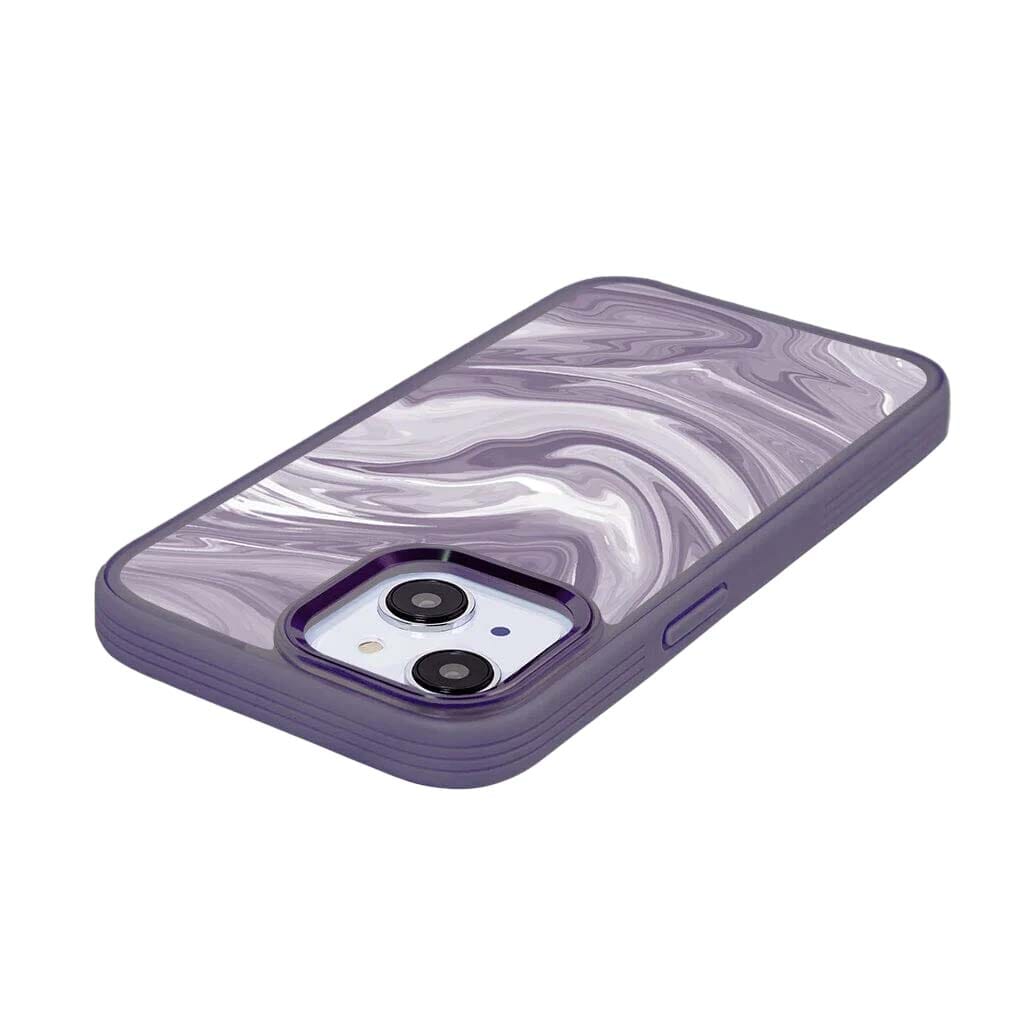 iPhone 15 Plus Case With MagSafe - Purple Swirl