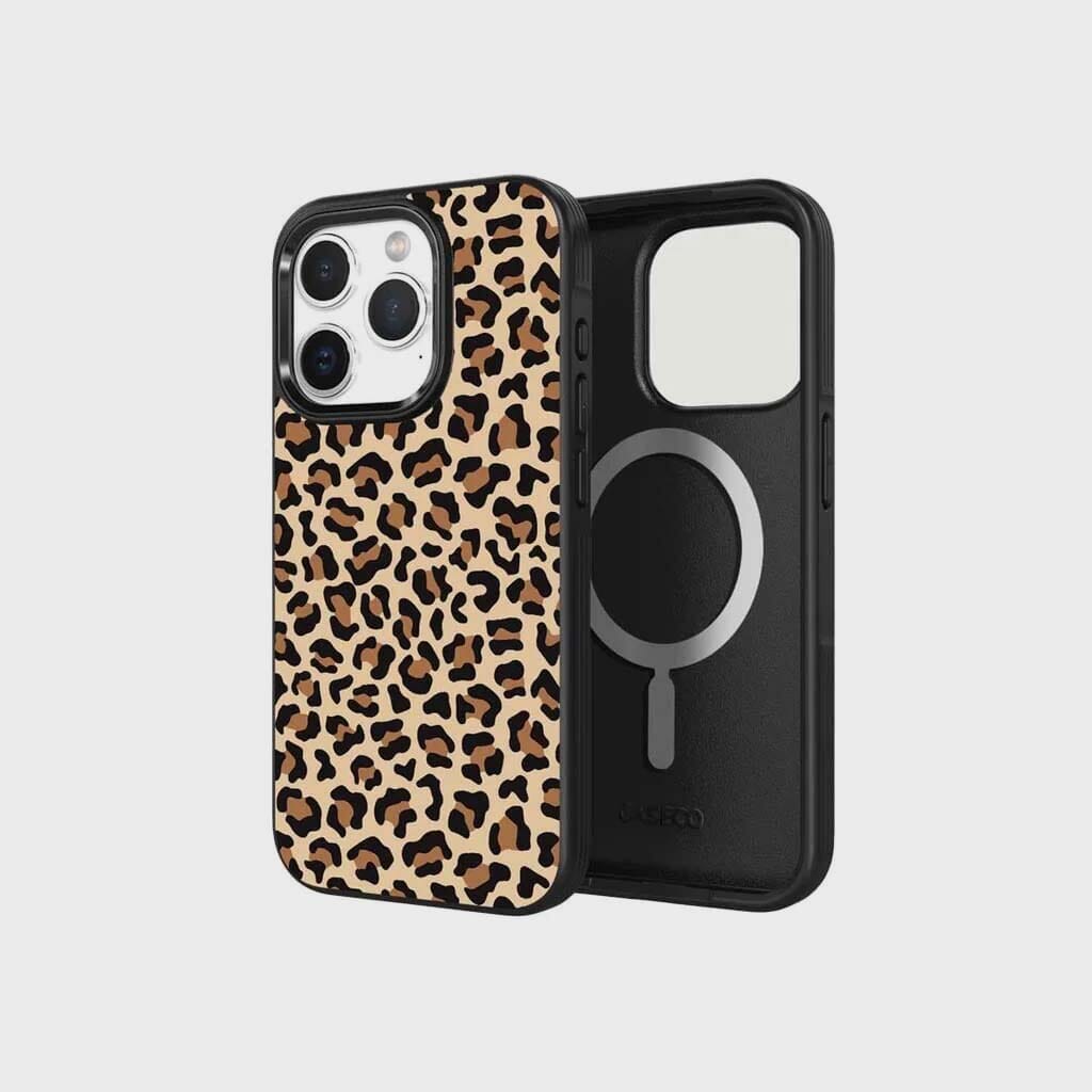 MagSafe iPhone 14 Pro Brown Leopard Case