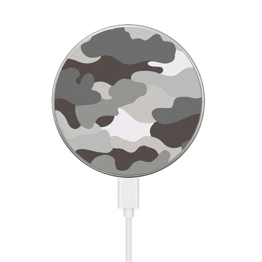 MagSafe Wireless Charger - Grey Camo Pattern
