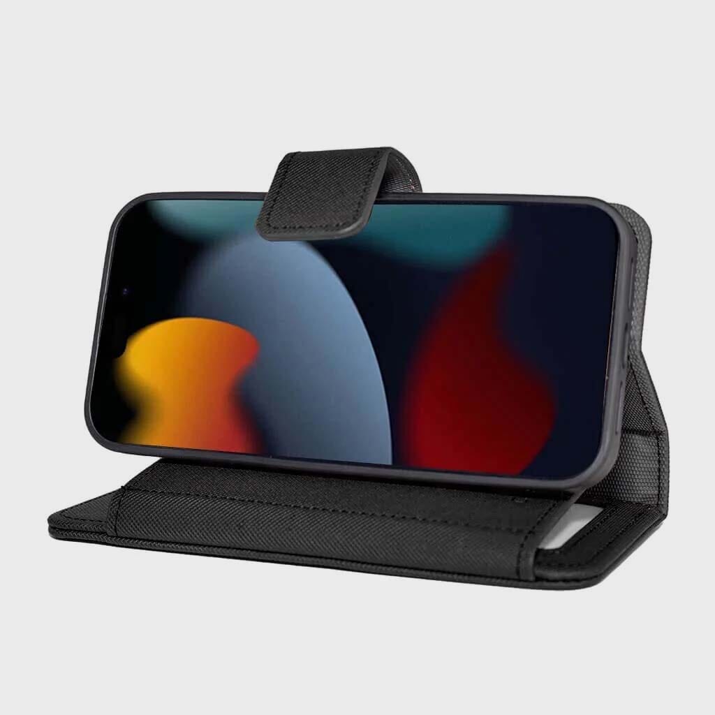 Custodia Portafoglio Con Magnetica E Supporto Per IPhone 15 Plus – Simpatica Con Panda