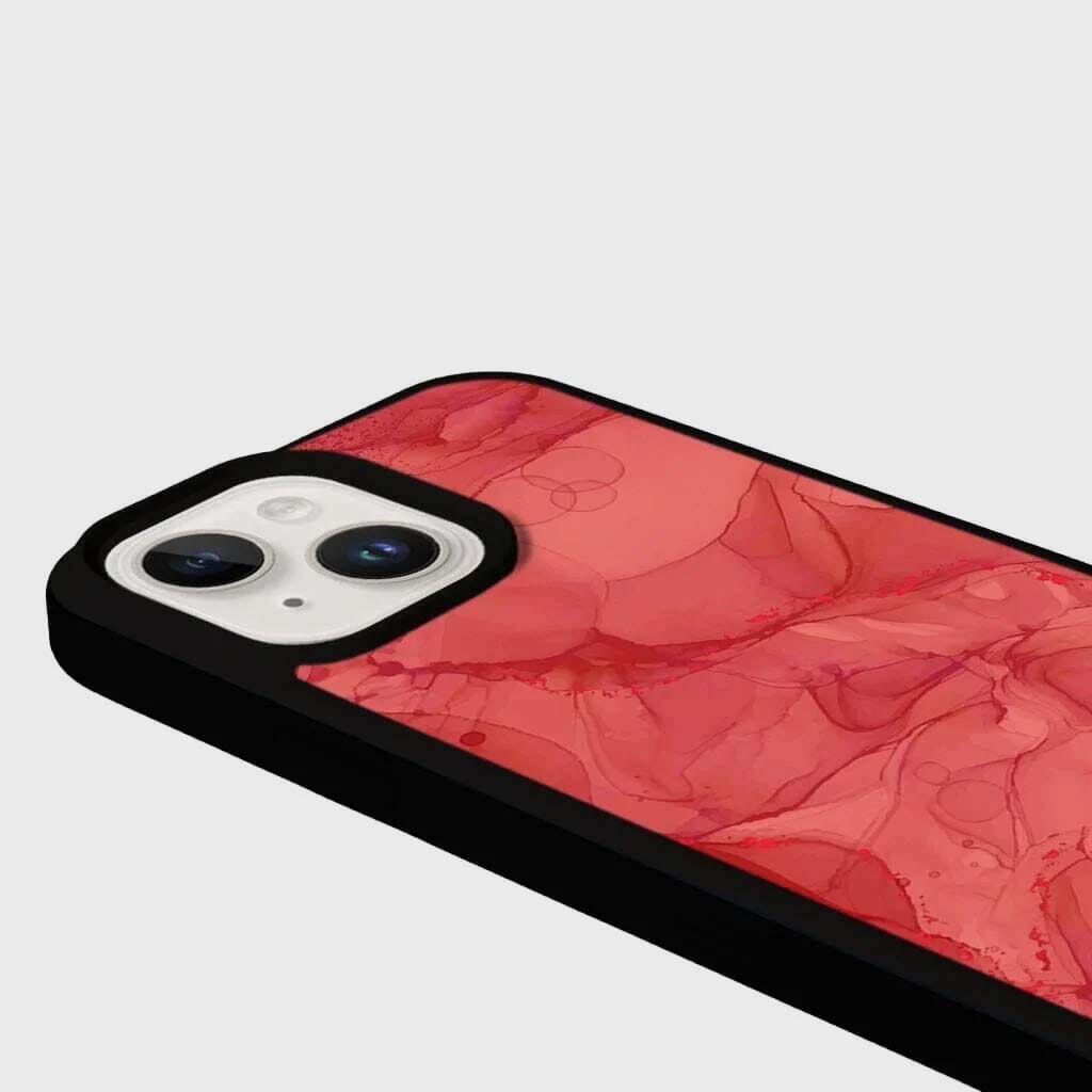 MagSafe iPhone 13 Red Marble Case