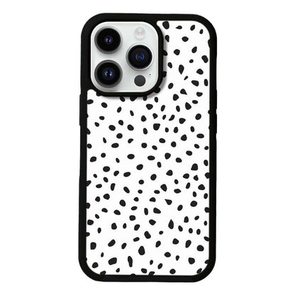 MagSafe iPhone 13 Pro White Polka Dots Case