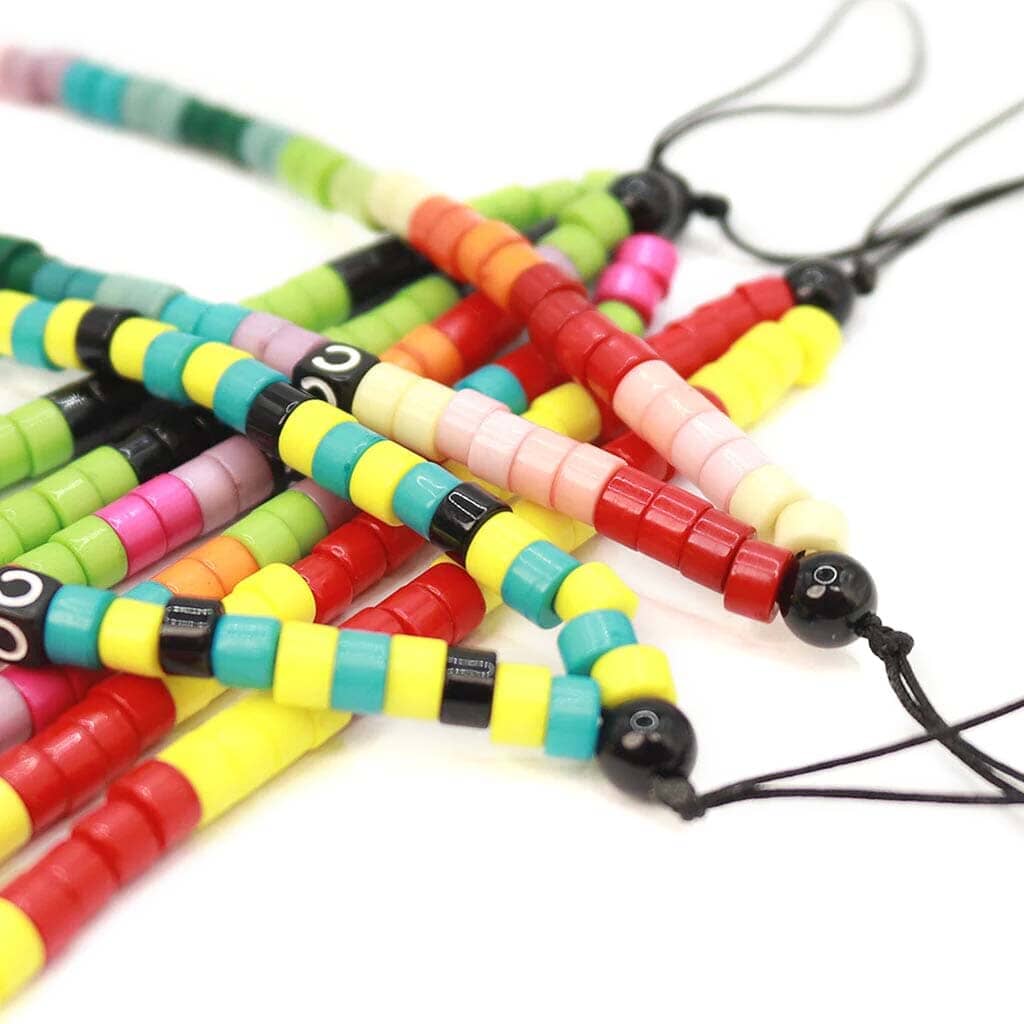 Cute Rainbow Beaded Phone Charm