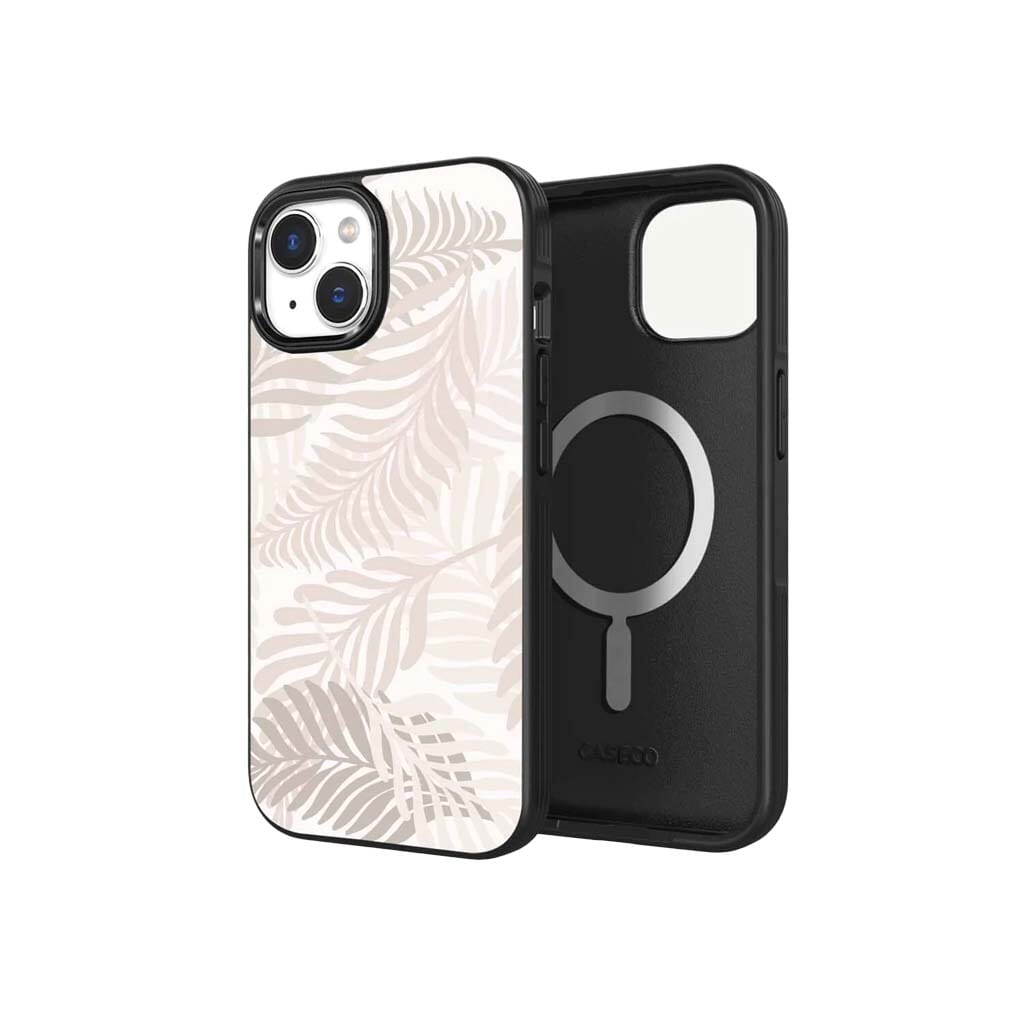 iPhone 15 Case With MagSafe -  White Leaf
