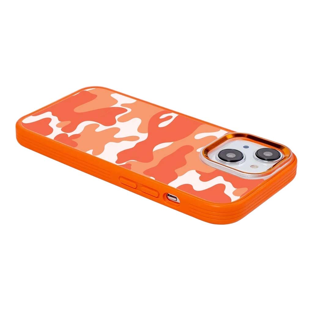 MagSafe iPhone 14 Orange Camo Case