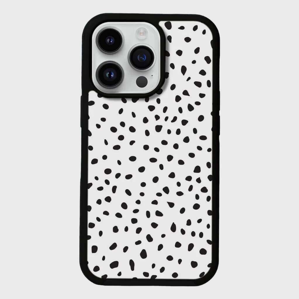 MagSafe iPhone 13 Pro Max White Polka Dots Case