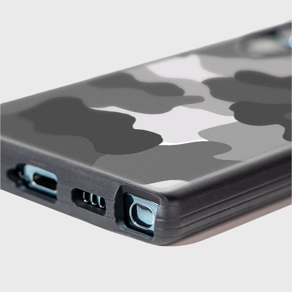 Grey Samsung Galaxy S22 Ultra Camo Case