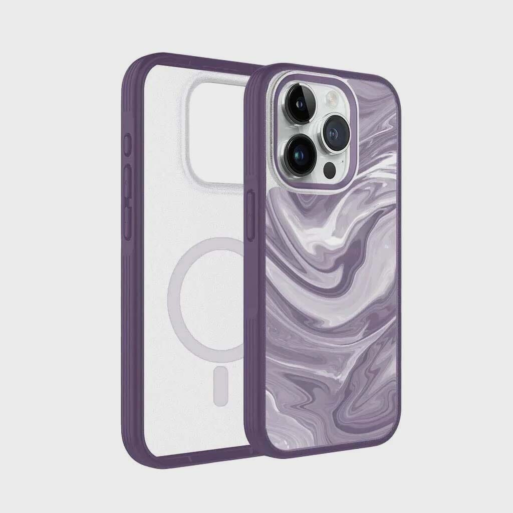 iPhone 15 Pro Case With MagSafe - Purple Swirl