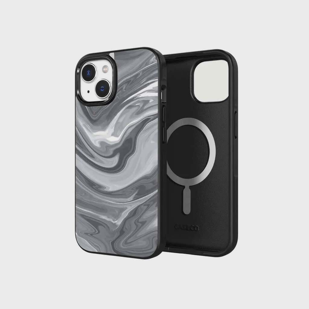 iPhone 16e Case With MagSafe - Black Swirl