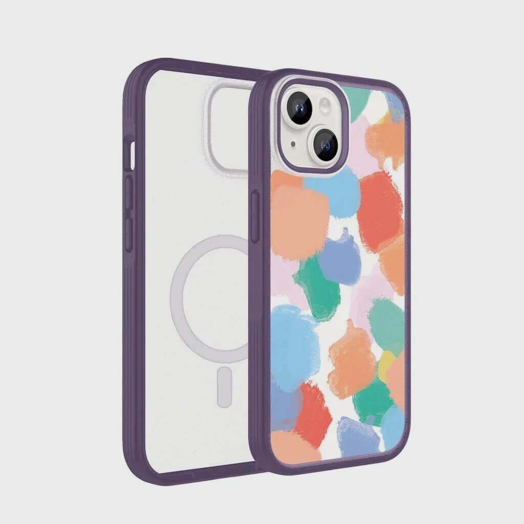 iPhone 15 Plus Case With MagSafe - Colorful Abstract Case