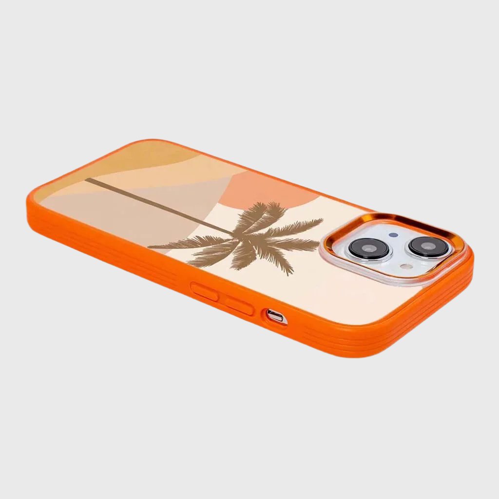 MagSafe iPhone 14 Orange Leaf Case