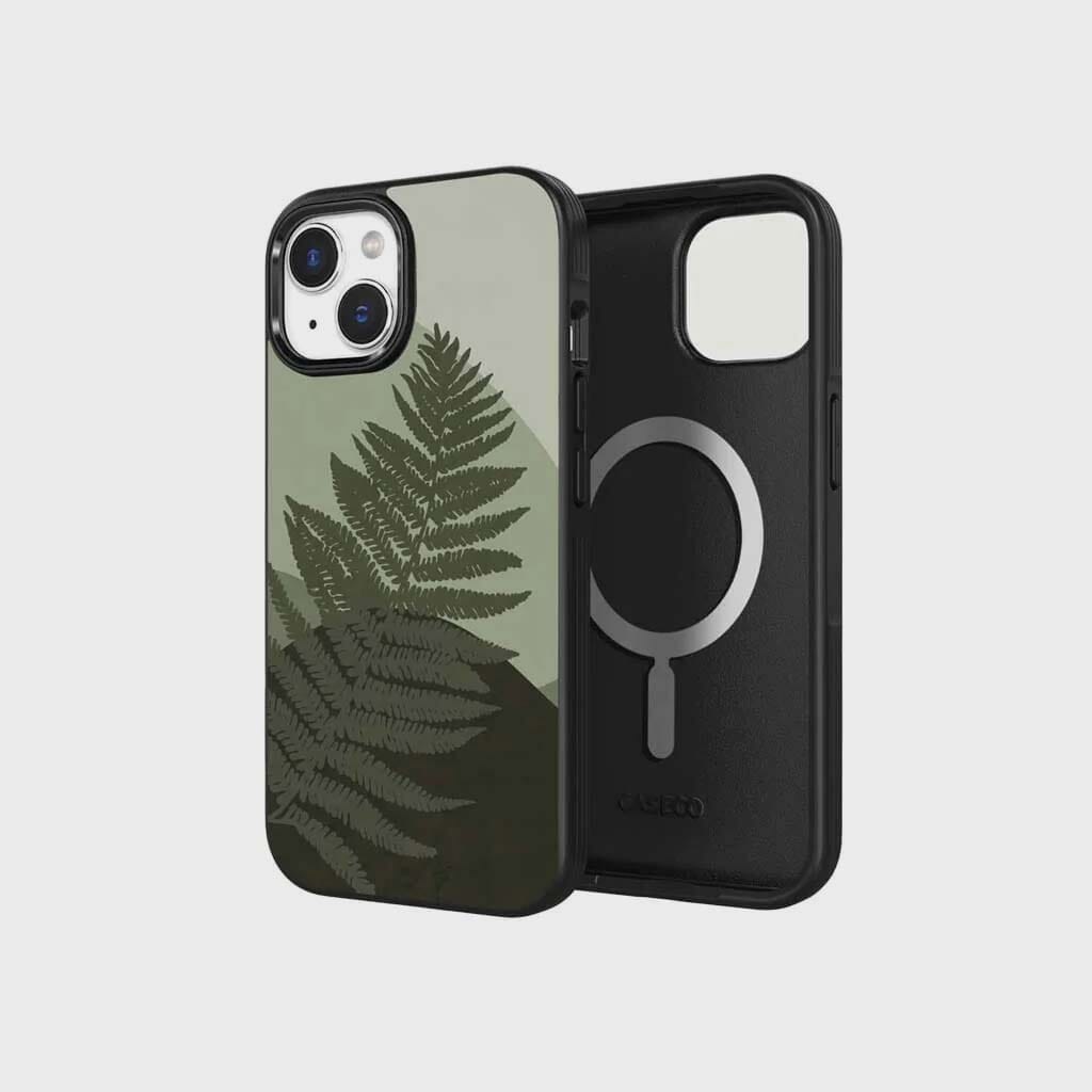 iPhone 16e Case With MagSafe - Green Leaf