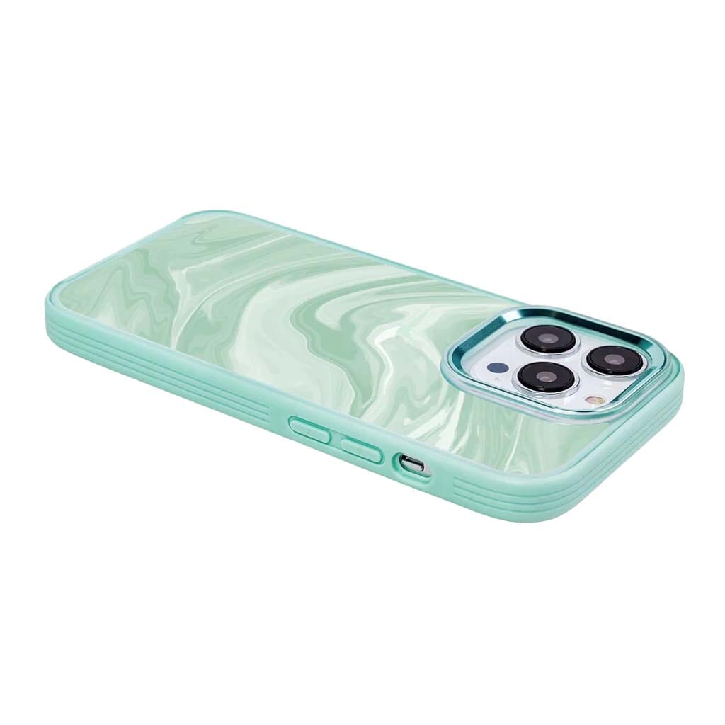 MagSafe iPhone 14 Pro Teal Swirl Case