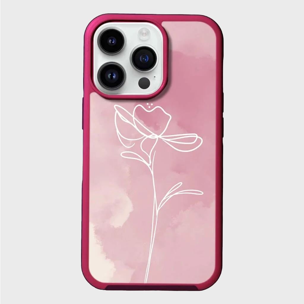 MagSafe iPhone 14 Pro Max Pink Flower Case