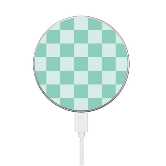 MagSafe Fast Wireless Charger - Green Checkerboard