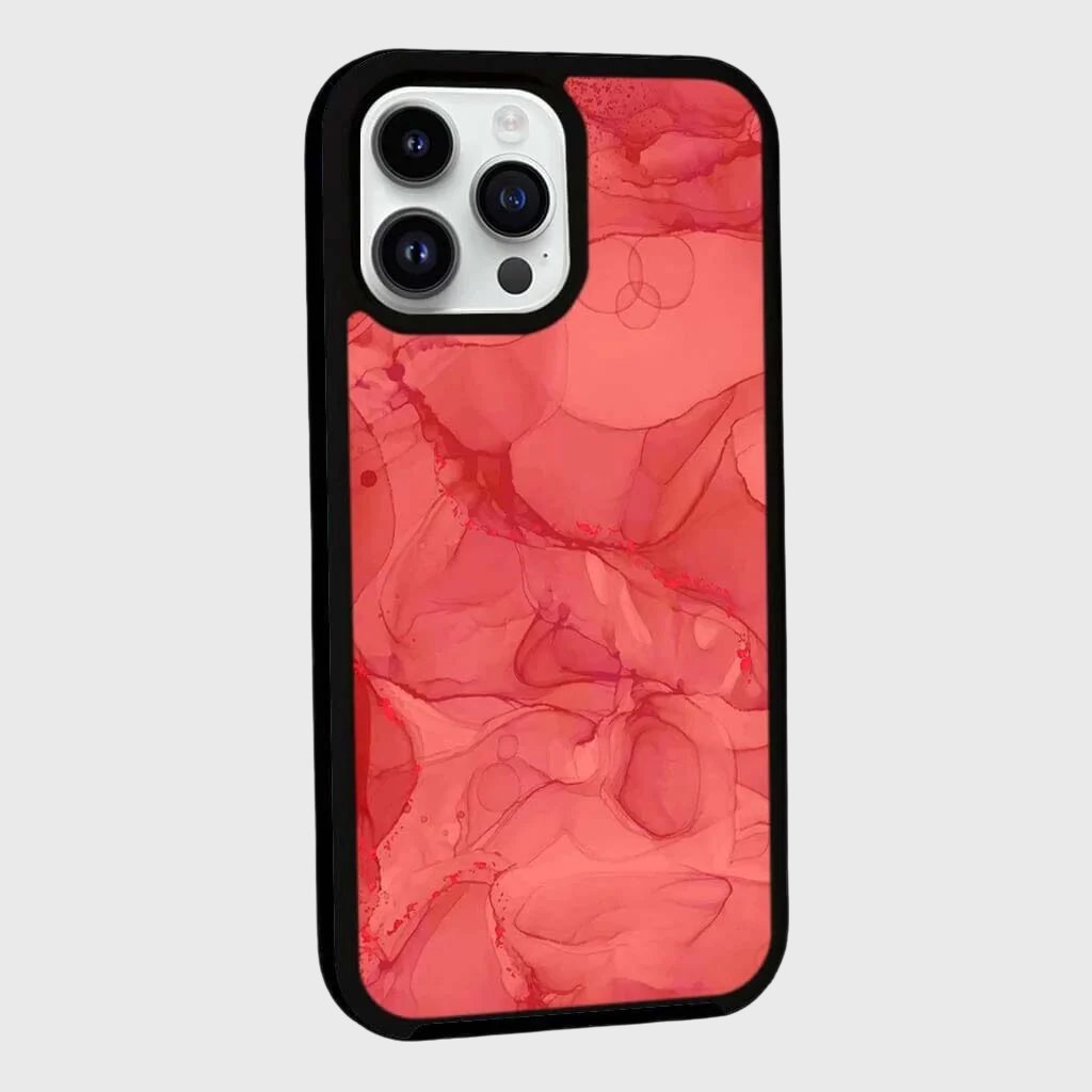 MagSafe iPhone 13 Pro Red Marble Case