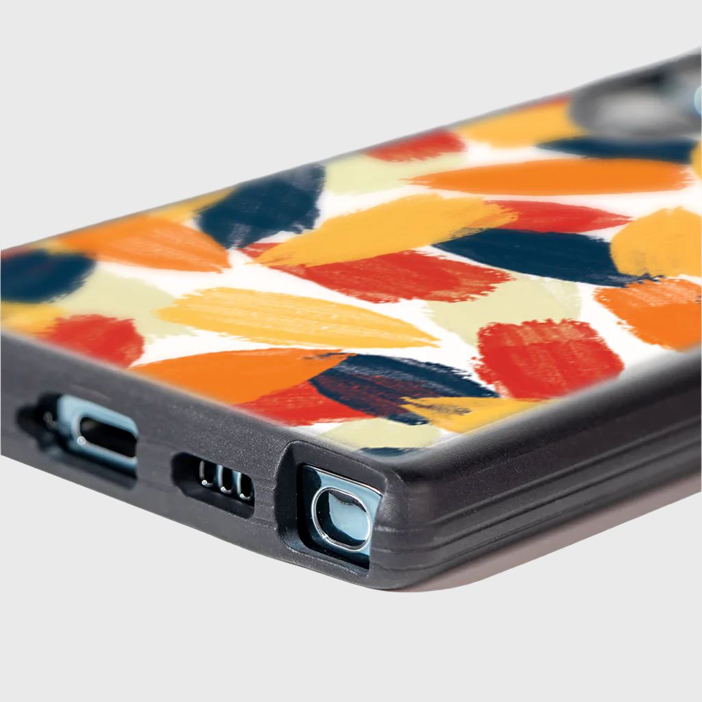 Orange Abstract Samsung Galaxy S22 Ultra Case