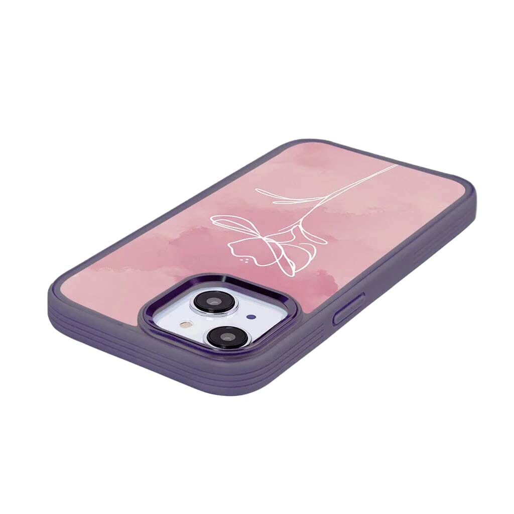 iPhone 15 Case With MagSafe - Pink Flower
