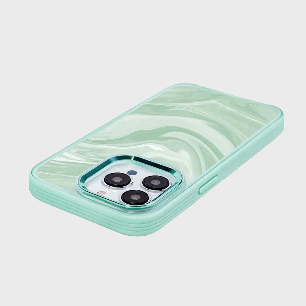 MagSafe iPhone 14 Pro Teal Swirl Case