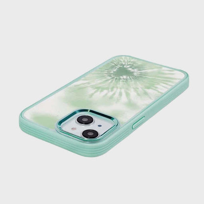 iPhone 15 Case With MagSafe - Green Tie Dye