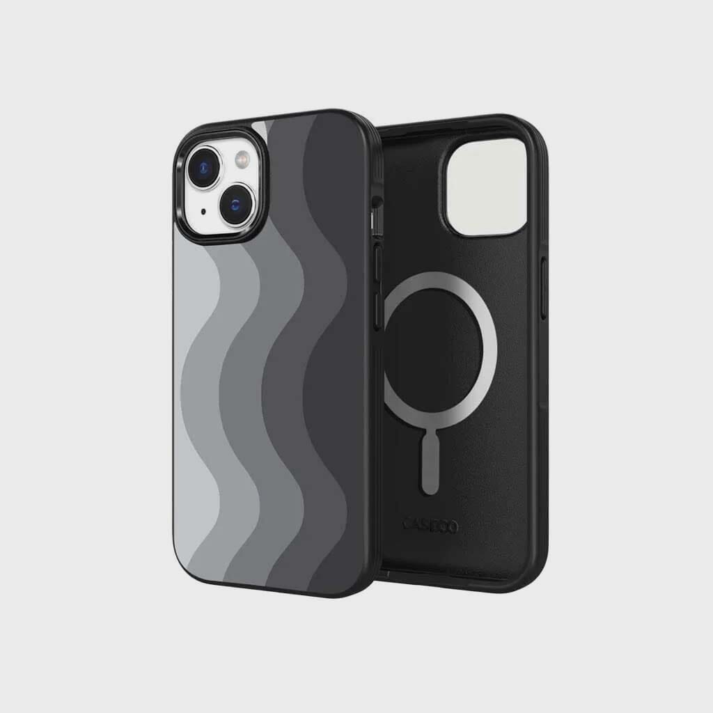 MagSafe iPhone 14 Plus Black Wave Case