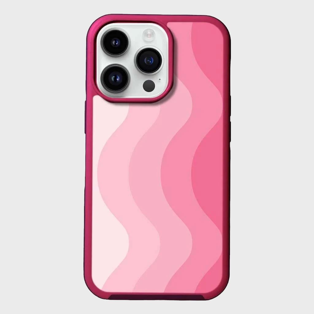 MagSafe iPhone 14 Pro Max Pink Wave Case