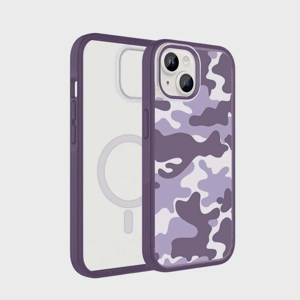 iPhone 15 Case With MagSafe - Purple Camo