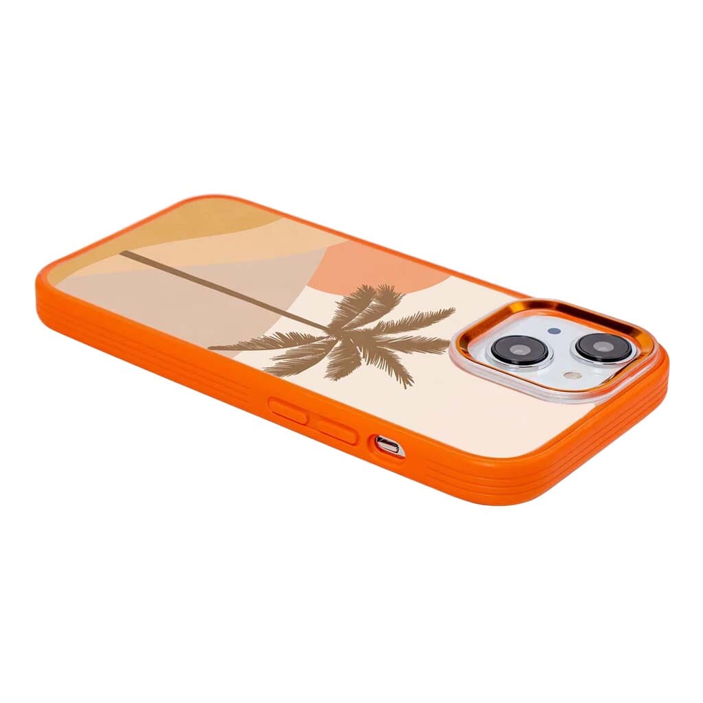 MagSafe iPhone 14 Plus Orange Leaf Case