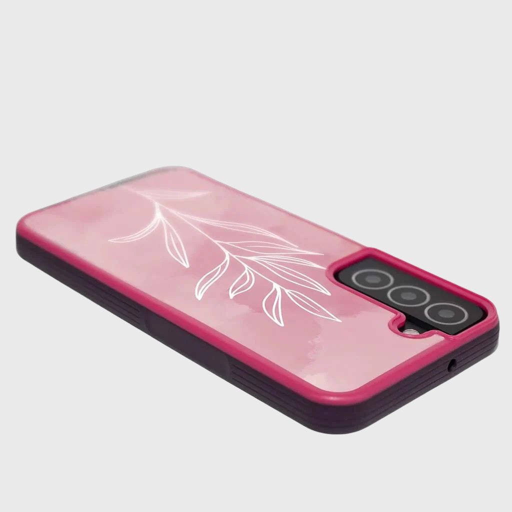 Pink Flower Samsung Galaxy S22 Case